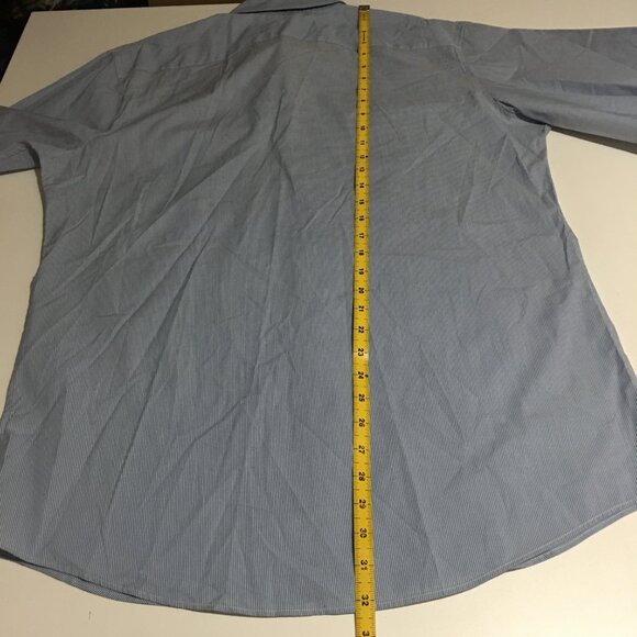 Murano Modern Comfort Mens Long Sleeve Button Dress Shirt Size Large Blue NWT - Picture 10 of 10